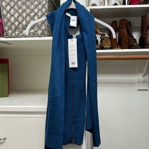 Veronica Beard Merino Wool Dickey with attached scarf